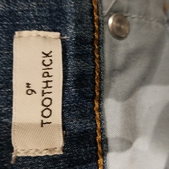 J. Crew button fly denim EUC sz30T Toothpick 9" - Picture 6 of 10